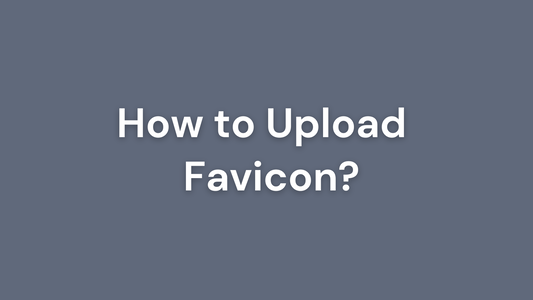 How to Upload a Favicon?